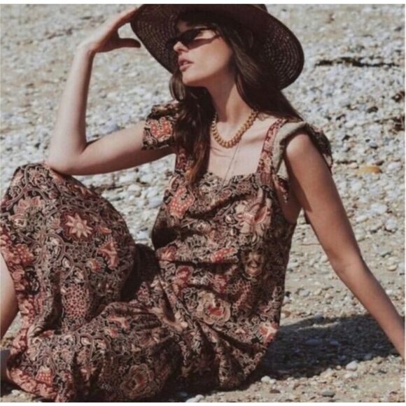 Anthropologie Love the Label Long Maxi Sam Jaipur Paisley, $275 Med E23 - Picture 1 of 10